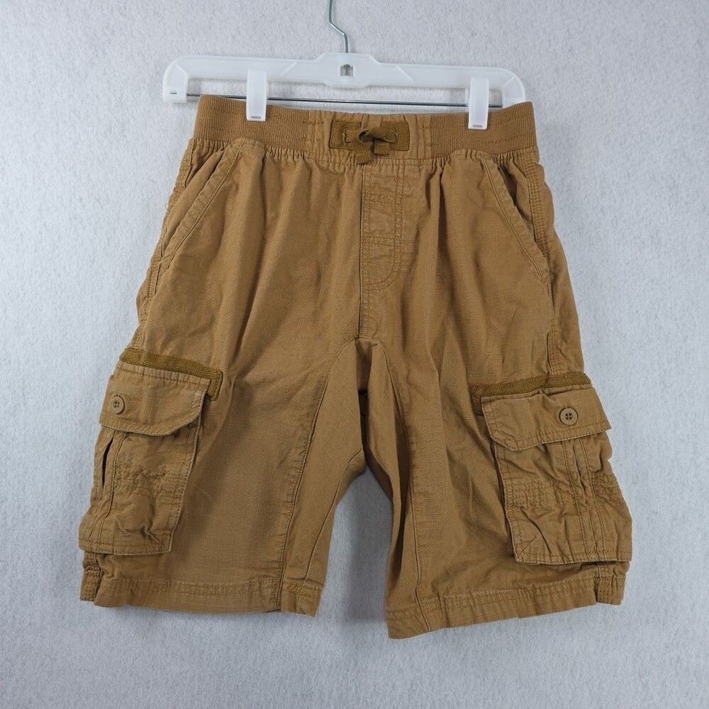 Southpole Youth Cargo Shorts Elastic Waist Pockets Logo Drawstring Sz L  14/16